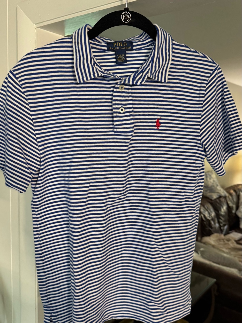 Polo by Ralph Lauren Boy’s Blue & White Striped Polo Shirt